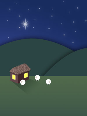 nickpan's mordern nativity illustration