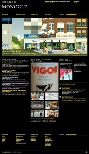 Monocle.com Web Layout