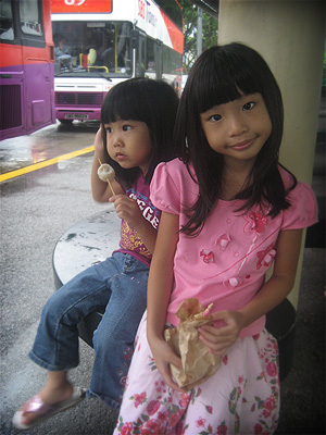 Waiting for bus