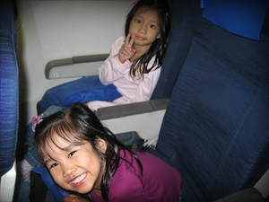 The first time both Clié and Cleo taking a flight. They were so so excited.