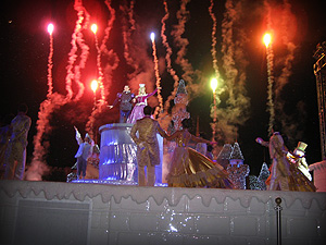 The princess ball performance came with some nice fireworks.