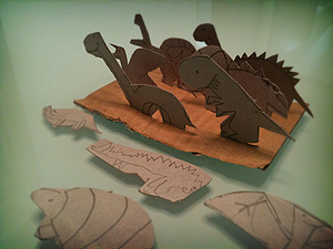 Paper Dinosaur cut outs