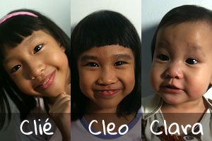 Clié, Cleo and Clara