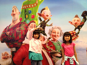 20111118_arthurchristmas CliƩ and Cleo at Arthur Christmas Screening