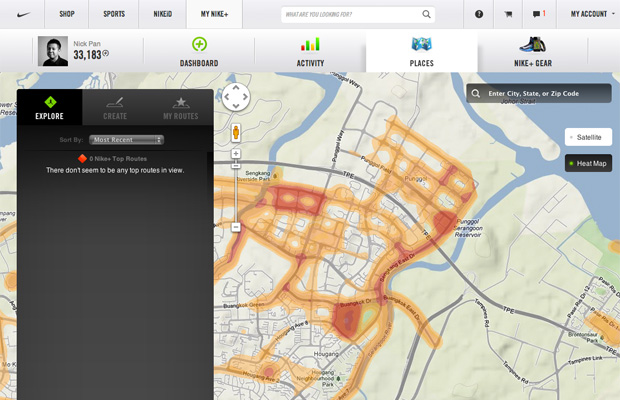 Running Hotspots in Punggol