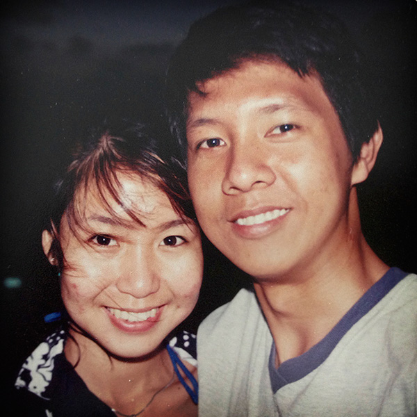 On our honeymoon 1999