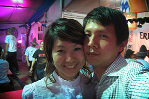 Pearl and Nick at Erdinger Oktoberfest 2006