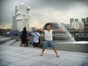 Clié with Merlion