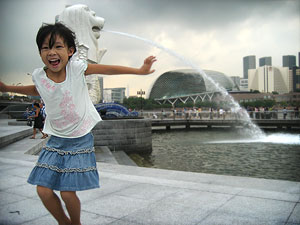 Clié with Merlion