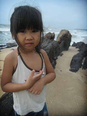 Cleo on Beach