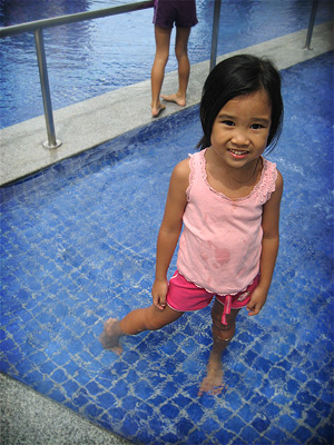 Cleo loves the pool too