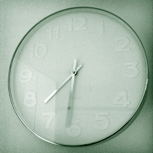 White on White clock