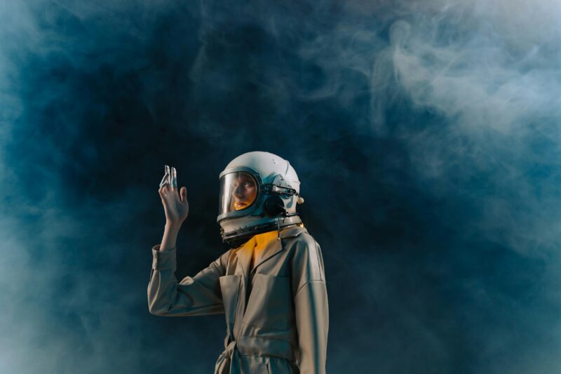 Photo by cottonbro studio: https://www.pexels.com/photo/woman-in-astronaut-suit-7170720/